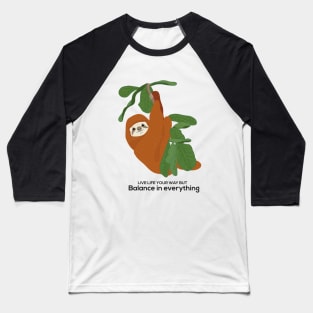 Sloth Baseball T-Shirt